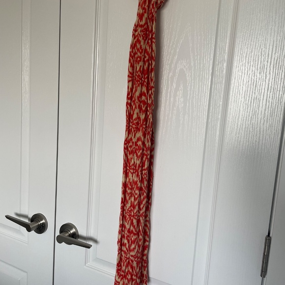 Cream white & Orange Scarf - Picture 3 of 3